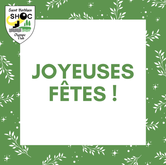 Joyeuses fêtes de fin d’année