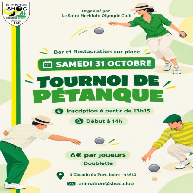 Tournoi de Pétanque 31.10.26